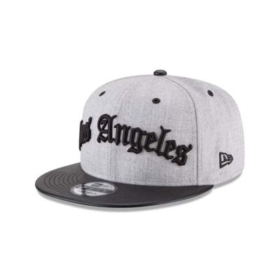 Los Angeles Lakers Gorra | New Era NBA Heather Script 9fifty Snapback Cap Mexico - Grises